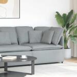 vidaXL Modul modular de colt pentru canapea cu perne gri deschis 100cm GartenMobel Dekor (4104447) Canapea