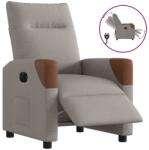 vidaXL Fotoliu rabatabil electric, gri taupe, material textil GartenMobel Dekor (3323995)