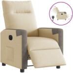 vidaXL Fotoliu rabatabil electric, crem, material textil GartenMobel Dekor (3324083)