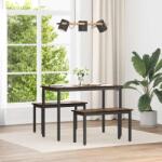 vidaXL banca Stejar fumuriu 80 x 35 x 45 cm Lemn compozit GartenMobel Dekor (892592)