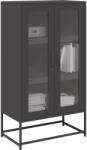 vidaXL Dulap înalt, negru, 68x39x123 cm, otel GartenMobel Dekor (853356) Comoda