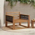 vidaXL Canapea Medie pentru Exterior Lemn Solid de Acacia natural GartenMobel Dekor (3438848) Canapea