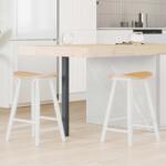 vidaXL Scaune de dining 2 pcs Alb 46 x 37 x 63 cm GartenMobel Dekor (42020461)