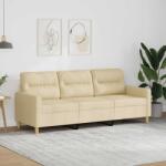 vidaXL Canapea cu 3 locuri, crem, 180 cm, material textil GartenMobel Dekor (359245) Canapea