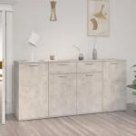 vidaXL Servanta, gri beton, 160x36x75 cm, lemn prelucrat GartenMobel Dekor (3074931) Comoda