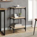 vidaXL Raft carti stejar sonoma 40x33x70, 5 cm, lemn prelucrat si otel GartenMobel Dekor (819308) Biblioteca