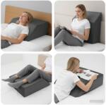 vidaXL Pillow pentru Picioare Simplu Gri GartenMobel Dekor (42020191)