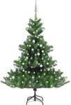 vidaXL Pom Craciun artificial brad Nordmann LED&globuri verde, 180 cm GartenMobel Dekor (3077732)