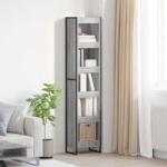vidaXL Dulap pentru carti Gri Sonoma 80 x 30 x 155 cm Lemn compozit GartenMobel Dekor (886381) Biblioteca