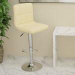 vidaXL Scaun de bar, crem, material textil GartenMobel Dekor (334231)