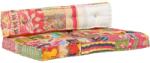 vidaXL Perna pentru canapea din paleti, multicolor, textil, petice GartenMobel Dekor (287717)