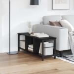 vidaXL Raft pentru carti Stejar Negru 102 x 32 x 40, 5 cm Lemn compozit GartenMobel Dekor (884018) Biblioteca
