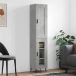 vidaXL Dulap înalt, gri beton, 34, 5x34x180 cm, lemn prelucrat GartenMobel Dekor (3200405) Comoda