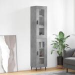 vidaXL Dulap înalt, gri beton, 34, 5x34x180 cm, lemn prelucrat GartenMobel Dekor (3199445) Comoda
