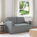 vidaXL Canapea Gri deschis 138 x 78 x 80 cm Metal GartenMobel Dekor (42024355) Canapea