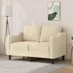 vidaXL Canapea cu 2 locuri, crem, 120 cm, material textil GartenMobel Dekor (359353) Canapea