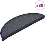 vidaXL Covorase pentru scari, 30 buc. , 56x17x3 cm, gri închis si albastru, semirotunde GartenMobel Dekor (3365743) Covor