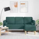 vidaXL Set de canapea cu perna Verde închis Poliester GartenMobel Dekor (42001917) Canapea