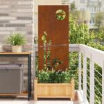 vidaXL Panou Decorativ de Gradina Ruginit 50 x 140 cm GartenMobel Dekor (876321)