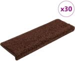 vidaXL Covorase pentru scari, 30 buc. , 65x21x4 cm, maro, cu margini dreptunghiulare GartenMobel Dekor (3365828) Covor