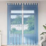 vidaXL Perdele Voile cu Bucle 2 buc Albastru Regal 140x260 cm GartenMobel Dekor (4102305)