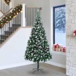 vidaXL Brad de Craciun artificial Verde 240 cm PVC si Otel si Plastic GartenMobel Dekor (3396285)