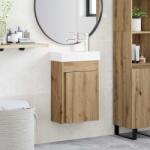 vidaXL Chiuveta de baie cu birou Stejar artizanal 40, 5 x 22, 5 x 62 cm GartenMobel Dekor (889528)