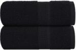 vidaXL Prosoape de baie 2 buc. FROGN Negru 30x30 cm 100% bumbac GartenMobel Dekor (136944) Prosop
