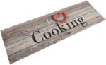 vidaXL Covor de bucatarie lavabil Cooking, gri, 60x180 cm, catifea GartenMobel Dekor (136547) Pres