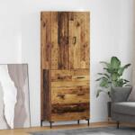 vidaXL Bufet Pe perete Lemn Vechi 69, 5 x 34 x 180 cm Lemn compozit GartenMobel Dekor (3415714) Comoda
