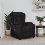 vidaXL Fotoliu rabatabil electric, negru, material textil GartenMobel Dekor (3098779)