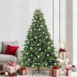 vidaXL Brad de Craciun artificial cu 300 LED Verde 210 cm PE si PVC GartenMobel Dekor (3397565)