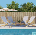 vidaXL Prosoape de plaja, 4 buc. , gri, 60x135 cm, textil 400 GSM GartenMobel Dekor (3157052) Prosop