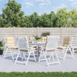 vidaXL Perne scaun cu spatar mic, 6 buc. , bej, textil oxford GartenMobel Dekor (377682)
