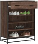 vidaXL Pantofar, stejar maro, 75x38x97, 5 cm, lemn prelucrat/metal GartenMobel Dekor (3300879) Pantofar