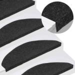 vidaXL Covorase scara autoadezive 20 buc Negru 65x22, 5x3, 5 cm GartenMobel Dekor (3365906) Covor