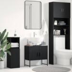 vidaXL Dulap pentru chiuveta de baie Stejar negru 60 x 30 x 60 cm GartenMobel Dekor (863120)