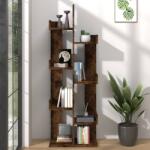 vidaXL Biblioteca, stejar fumuriu, 48x25, 5x140 cm, lemn prelucrat GartenMobel Dekor (816005) Biblioteca