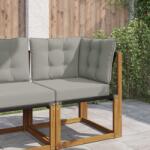 vidaXL Perna pentru canapea de exterior 3 pcs Gri Poliester GartenMobel Dekor (900796)