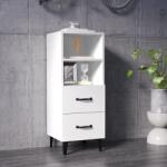 vidaXL Servanta, alb, 34, 5x34x90 cm, lemn compozit GartenMobel Dekor (812366) Comoda