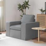 vidaXL Canapea Gri deschis 102 x 80 x 82 cm Metal GartenMobel Dekor (42024376) Canapea