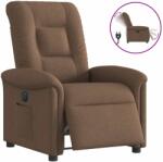 vidaXL Fotoliu rabatabil electric, maro, material textil GartenMobel Dekor (3303238)