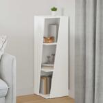 vidaXL Raft lateral Alb 33 x 32 x 100, 5 cm Lemn compozit GartenMobel Dekor (892417) Biblioteca