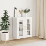 vidaXL Servanta, alb extralucios, 69, 5x34x90 cm, lemn compozit GartenMobel Dekor (827774) Comoda