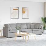 vidaXL Canapea modulara cu perne, gri nor, textil GartenMobel Dekor (3321276) Canapea