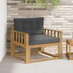 vidaXL Canapea Medie pentru Exterior Poliester Alb GartenMobel Dekor (3439006) Canapea