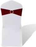 vidaXL Funda elastica decorativa scaun, catarama diamante, bordo, 25 buc. GartenMobel Dekor (130347)