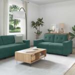 vidaXL Set de canapea 3 pcs Verde închis 221 x 80 x 80 cm Catifea GartenMobel Dekor (3324641) Canapea