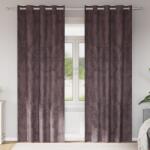 vidaXL Draperii din catifea 2 buc cu ochiuri maro 260x140 cm GartenMobel Dekor (4107662)