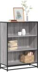 vidaXL Biblioteca, gri sonoma, 80, 5x35x107, 5 cm, lemn prelucrat GartenMobel Dekor (849122) Biblioteca
